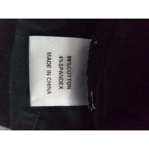 Via Ritina Black Jeans Size 6 Beaded Fringed Boho Cuffs - Picture 10 of 10